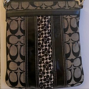 Coach cross body black bag